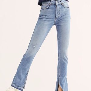 Free People Emmy Split Hem Bootcut Jeans